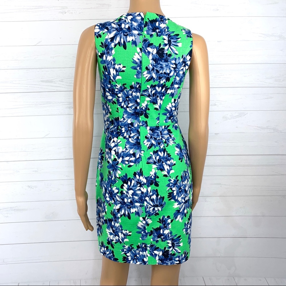 J. Crew Printed Textured Cotton Dress Size 00 - Picture 4 of 9
